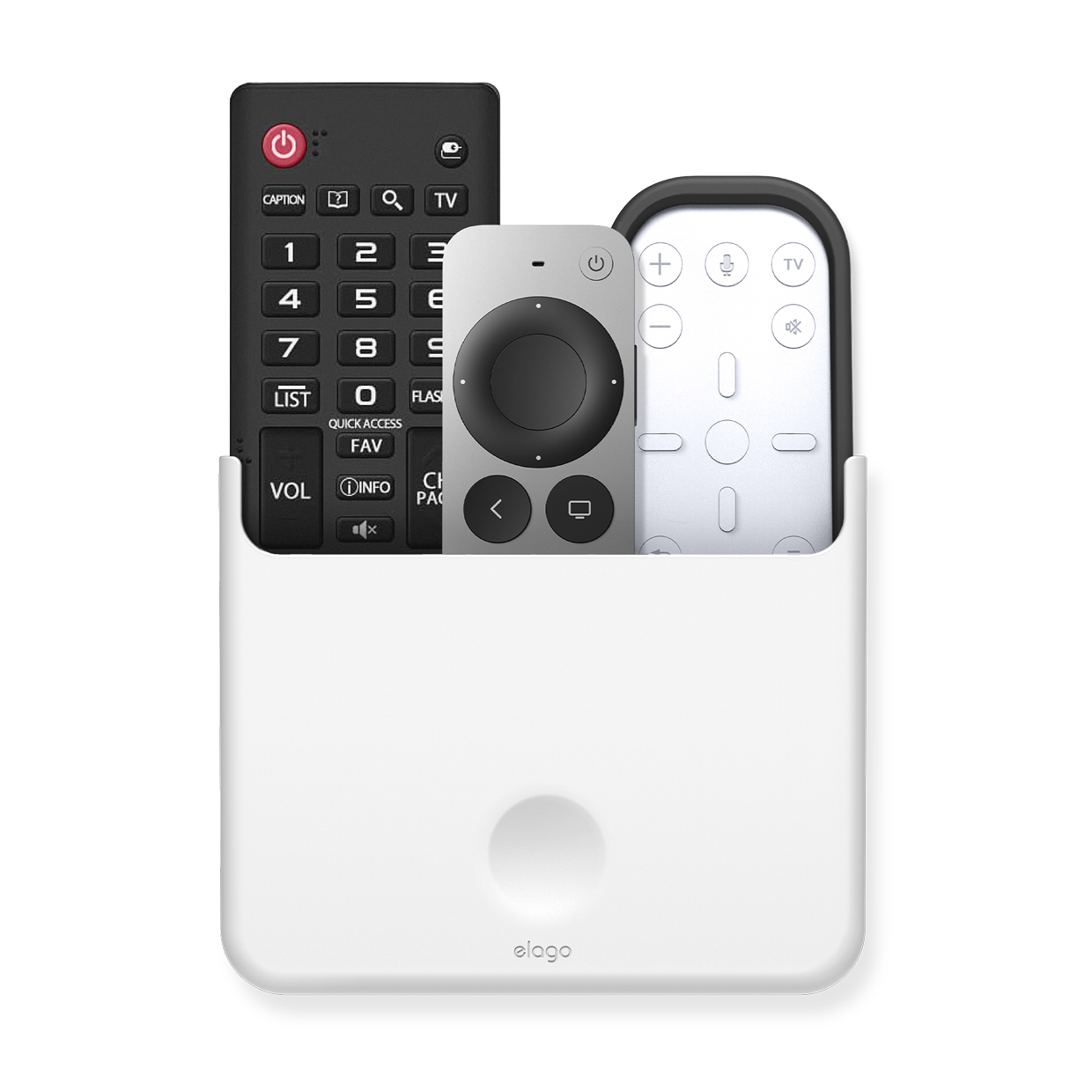 elago REMOTE HOLDER (L) for Apple TV 4K (2021/2022)/Siri Remote (2021/2022)(White) | 株式会社サンクチュアリ
